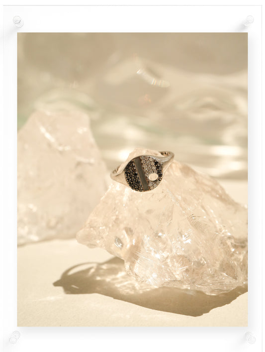 Artist Diamond Ring - 14k White Gold