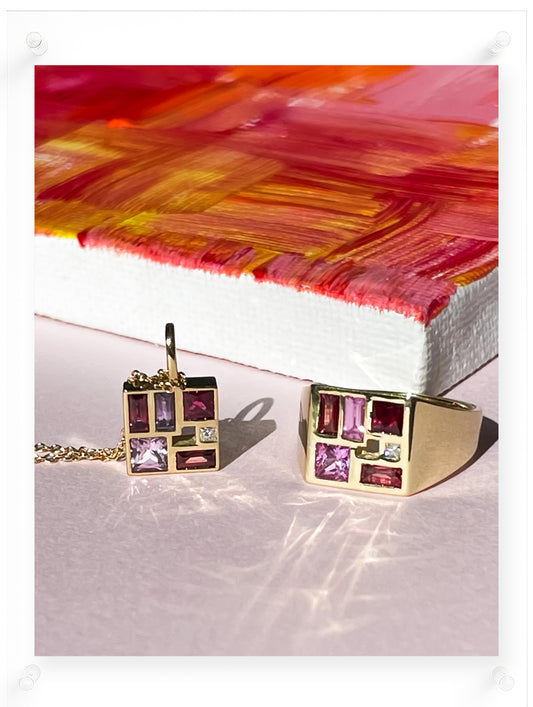 Poetic Mind Ruby Ring - 14k Yellow Gold