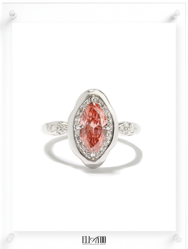 Nuage Rose Pink Diamond Ring