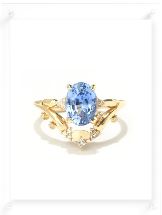 Golden Hill Blue Sapphire Ring