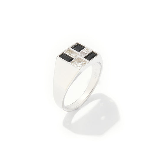 Poetic Mind Black Onyx Ring - Sterling Silver