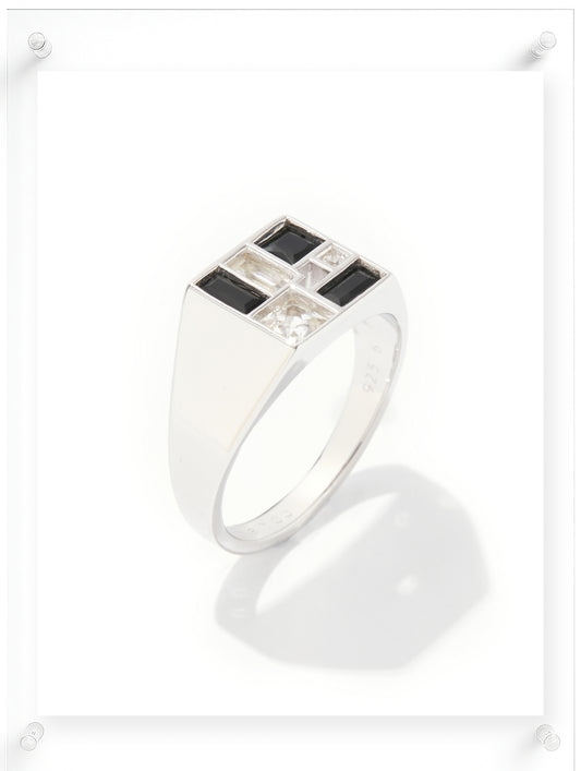 Poetic Mind Black Onyx Ring - Sterling Silver