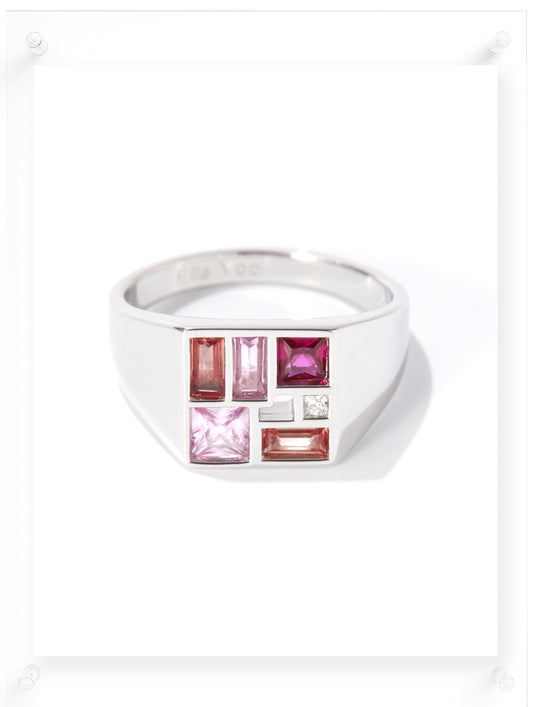 Poetic Mind Ruby Ring - Sterling Silver