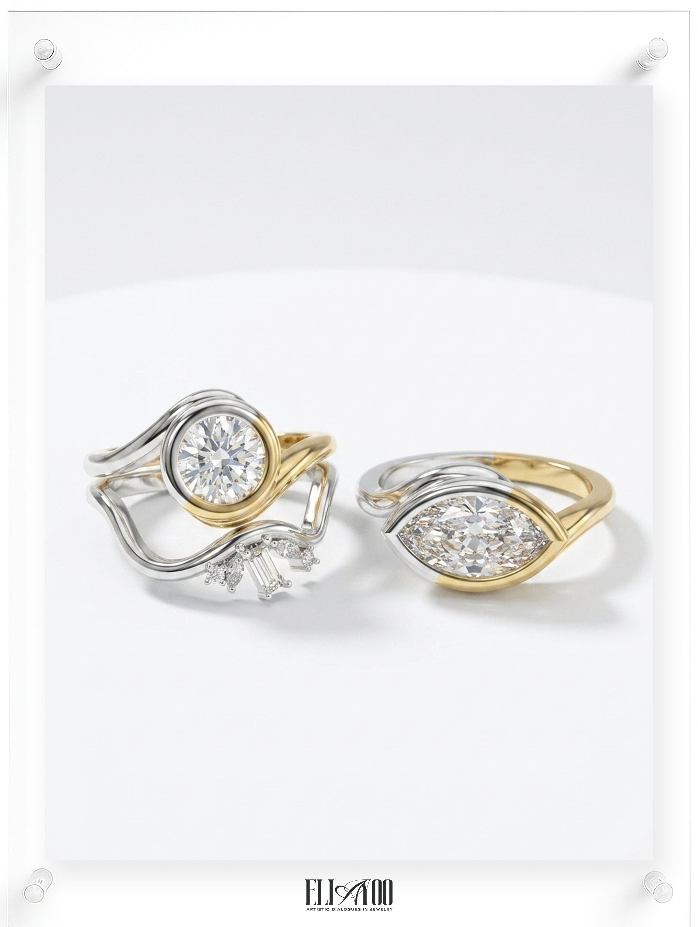 Meeting Point Marquise Diamond Ring