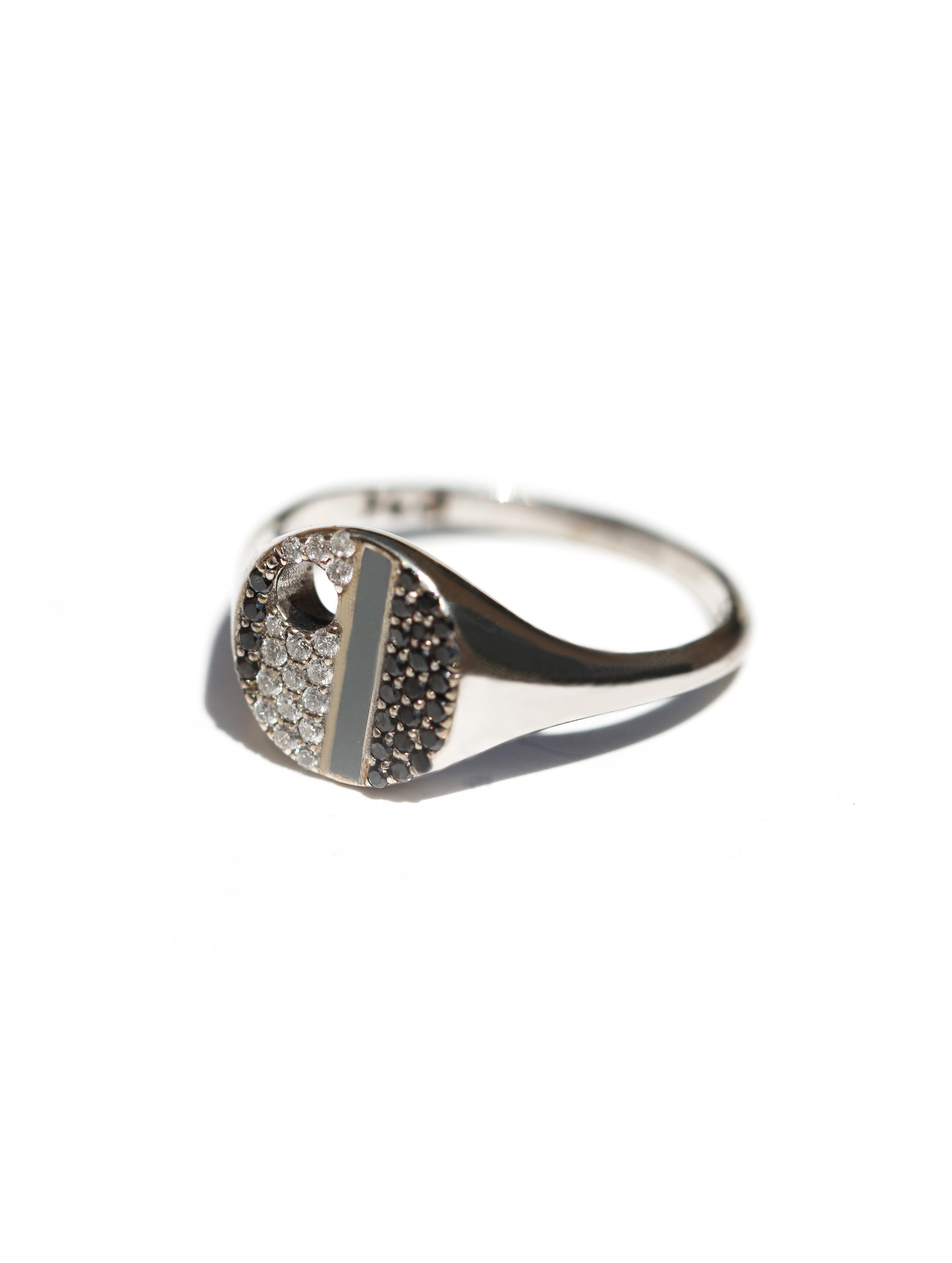 Artist Diamond Ring - 14k White Gold