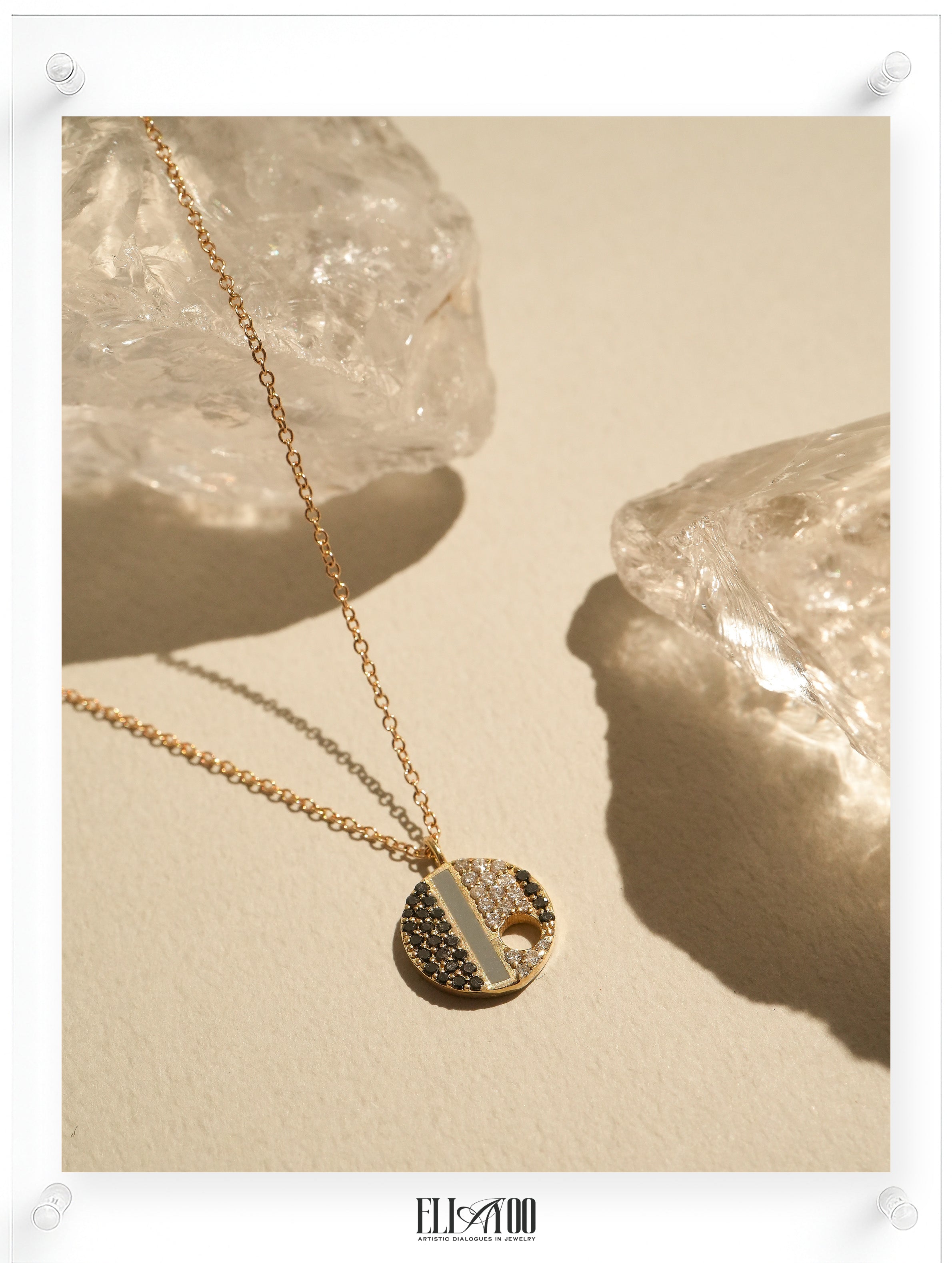 Artist Diamond Necklace - 14k Yellow Gold