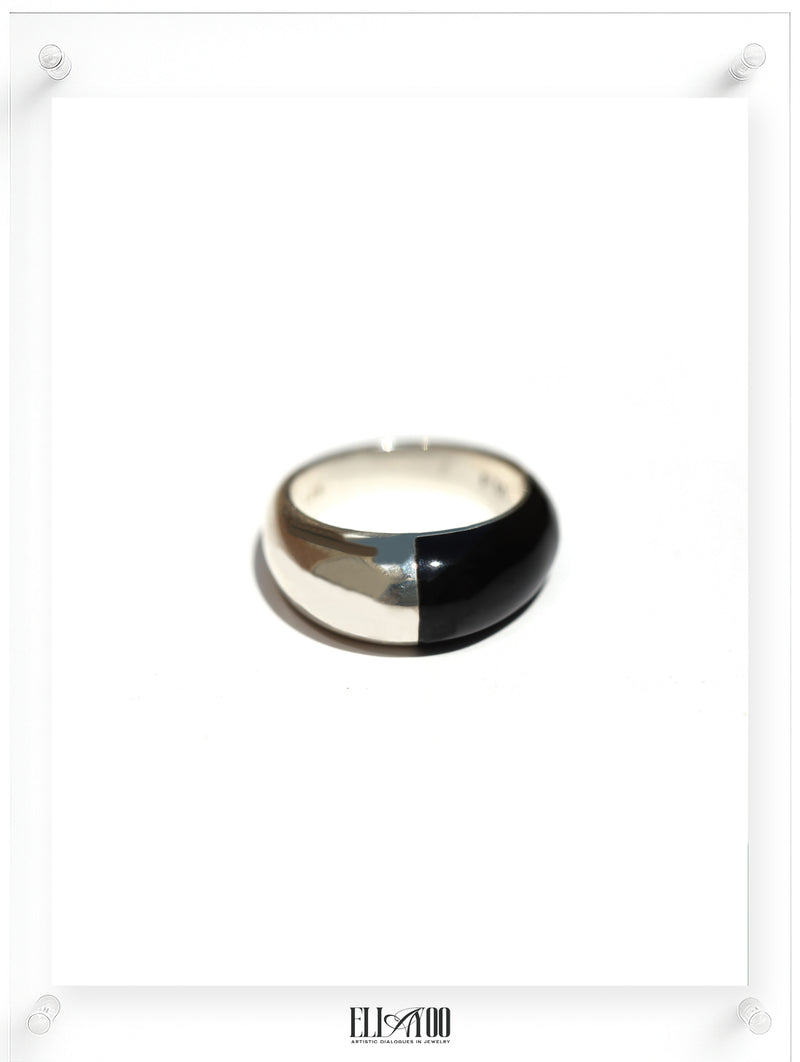 Black Acrylic Paint Ring