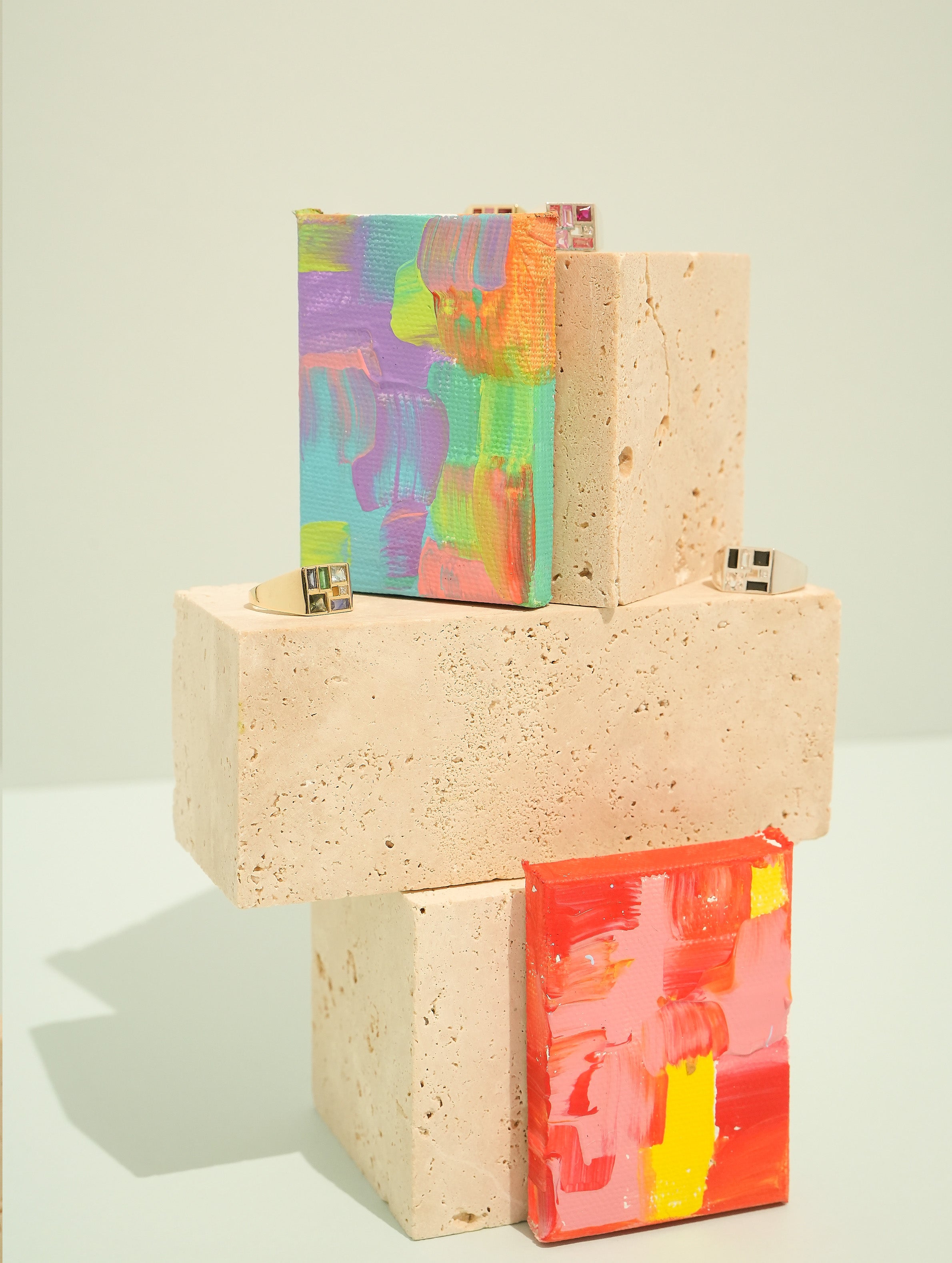 Poetic Mind Black Onyx Ring - 14k White Gold