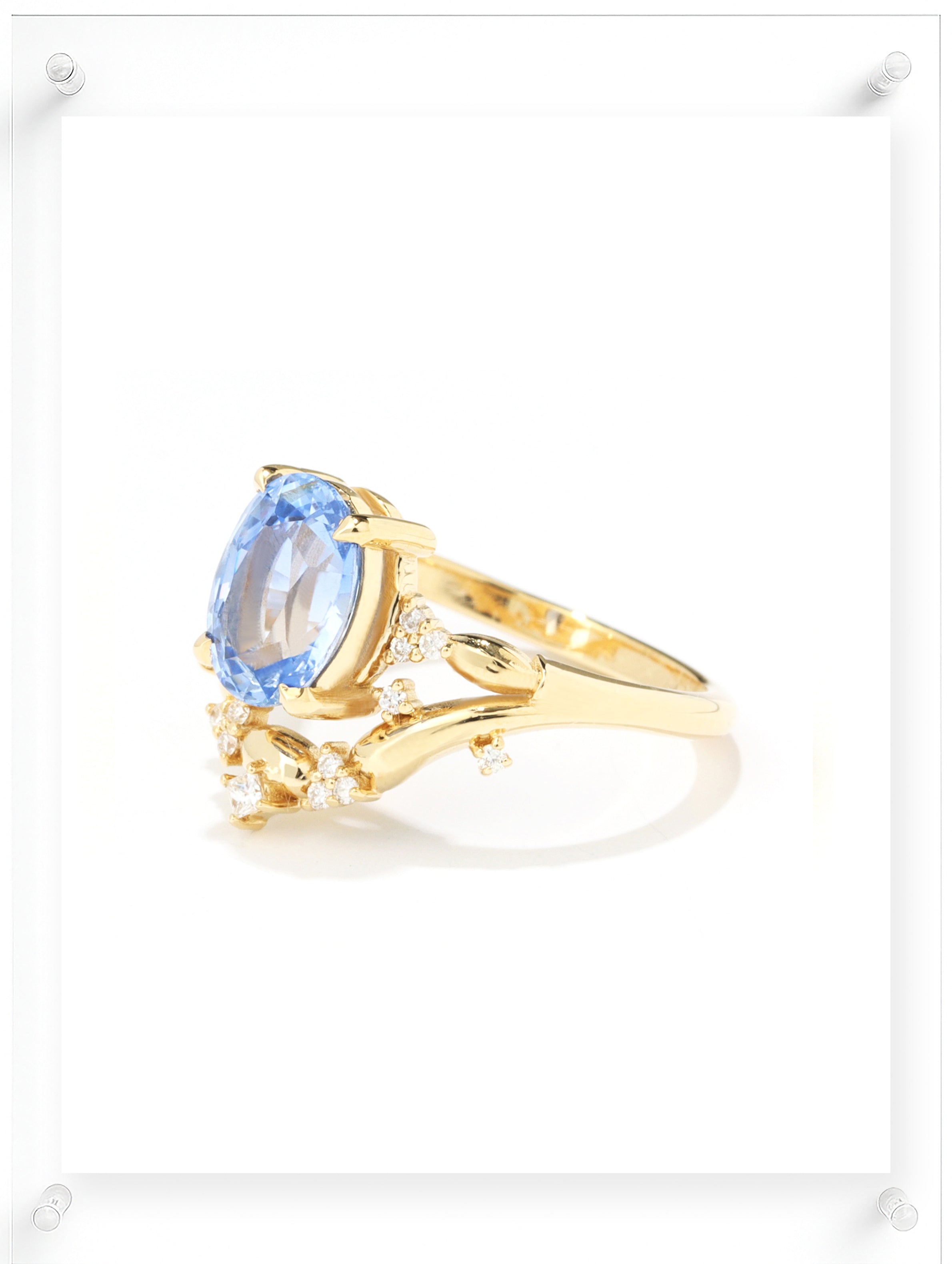 Golden Hill Blue Sapphire Ring