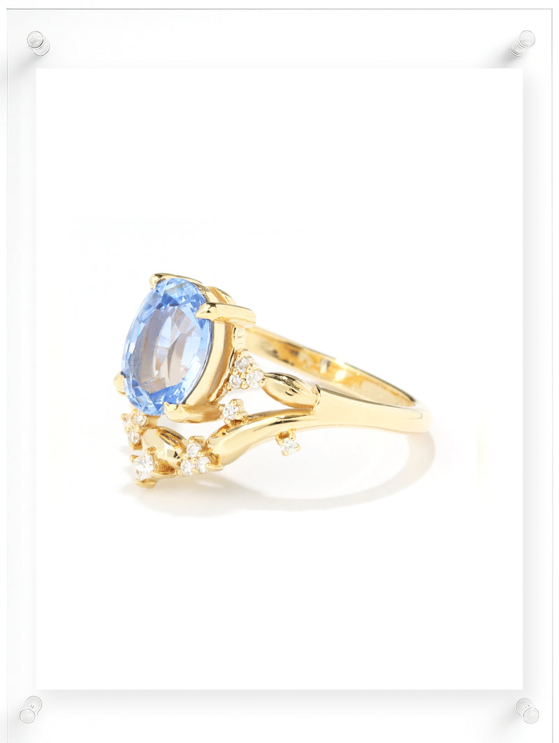Golden Hill Blue Sapphire Ring