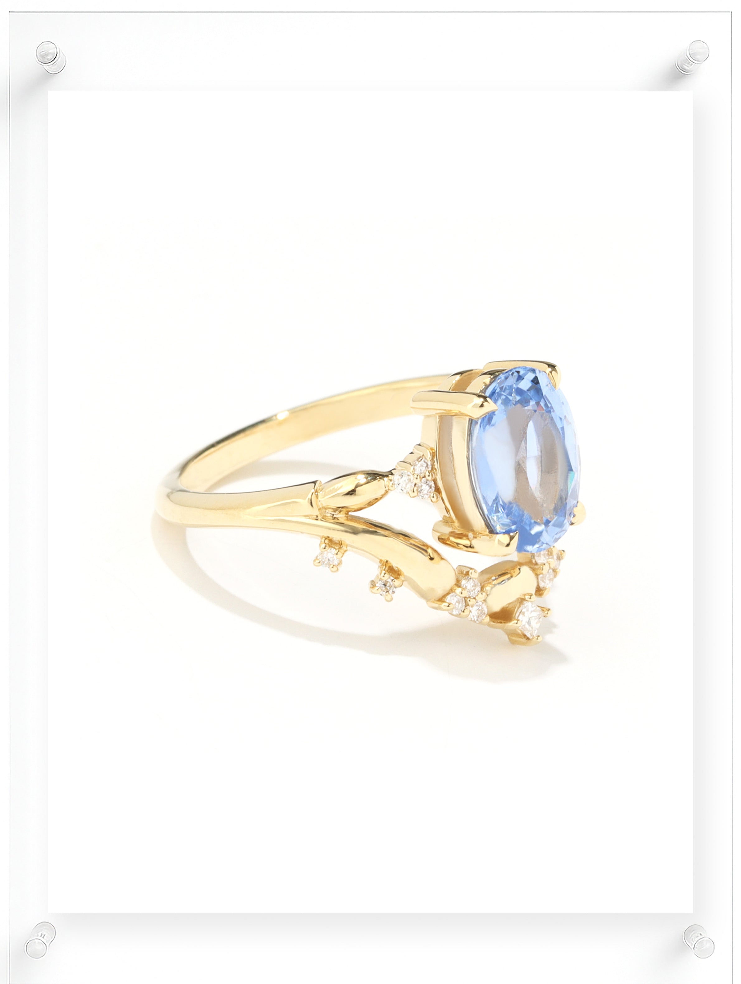 Golden Hill Blue Sapphire Ring
