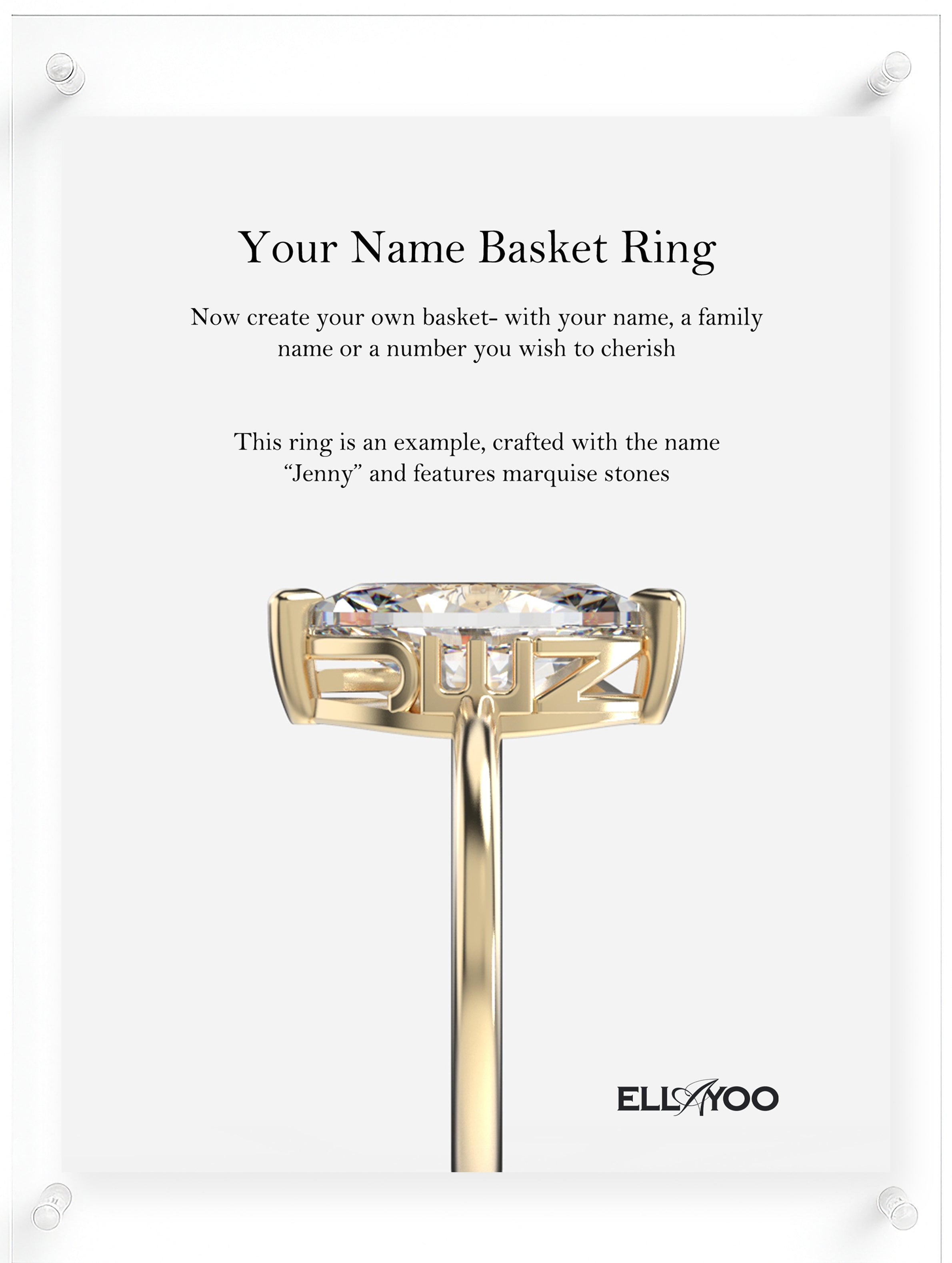 YNB Marquise Diamond & Moissanite Ring