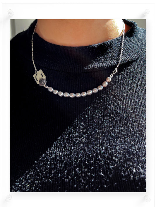 Ella Yoo x Shu Wang - Better Together Pearl Necklace - Sterling Silver