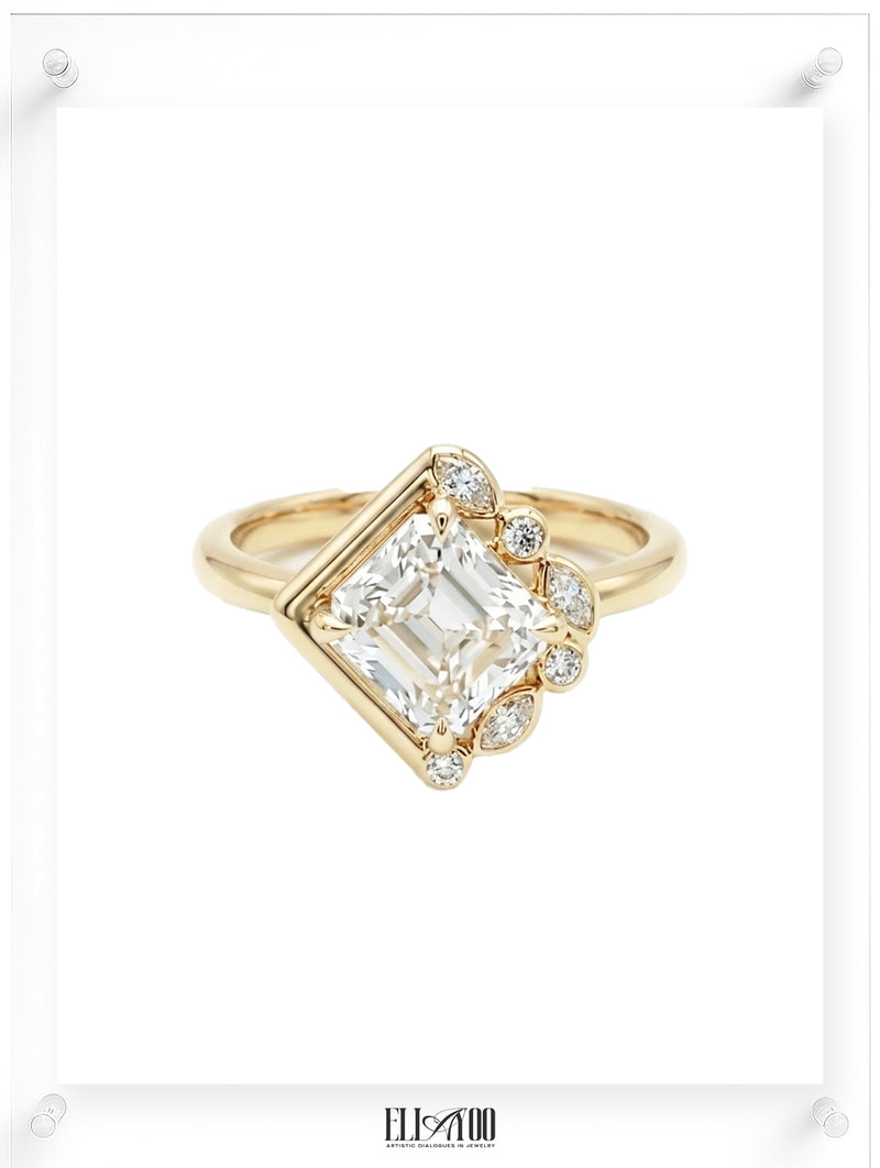 Just Us Cushion Cut Diamond Ring