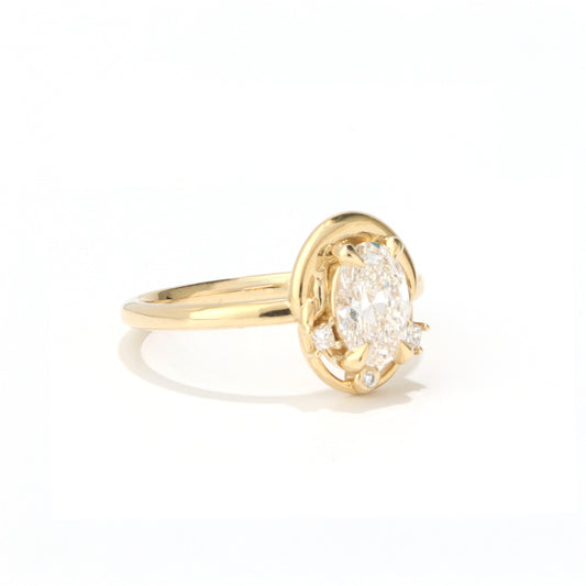 Linked Souls Diamond & Moissanite Ring