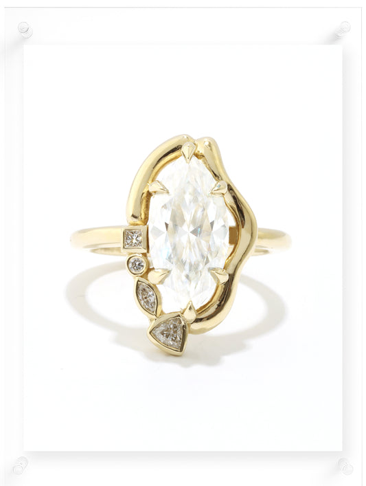 Lumarie Diamond & Moissanite Ring