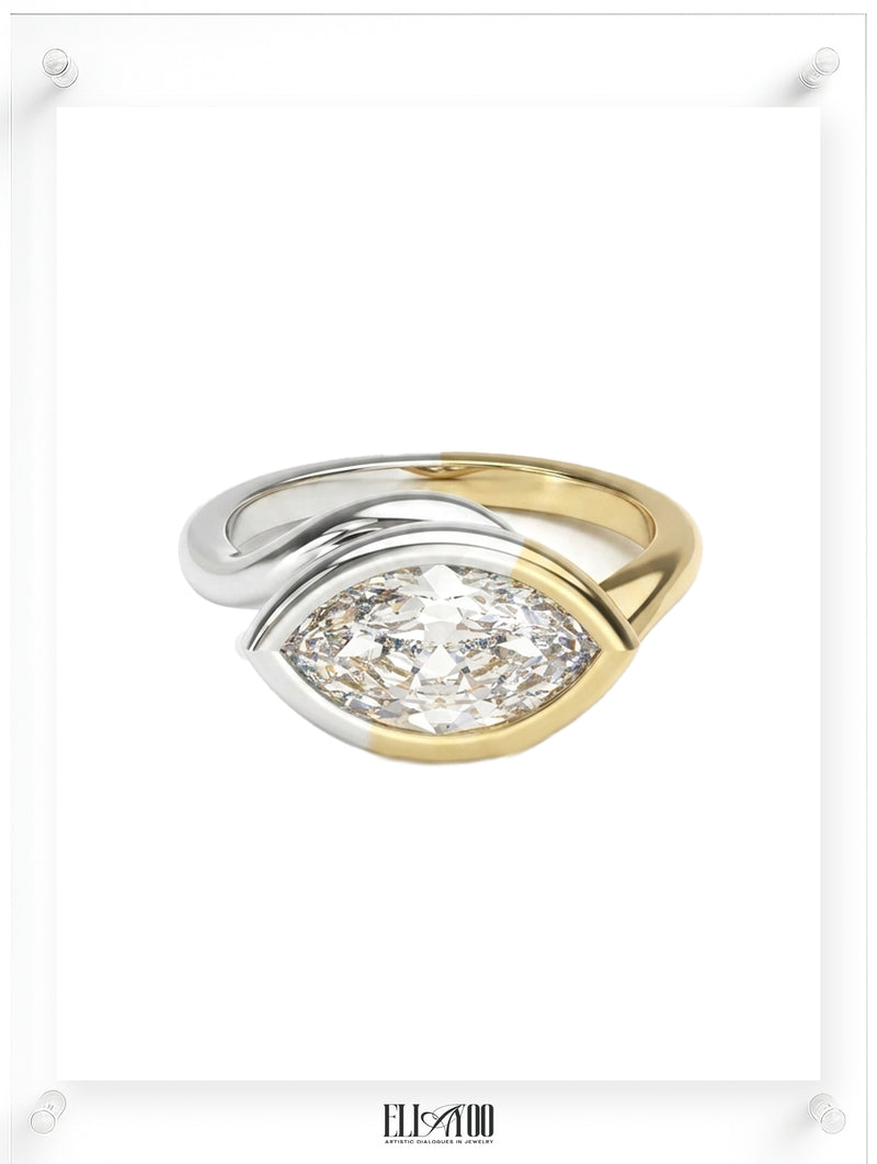 Meeting Point Marquise Diamond Ring
