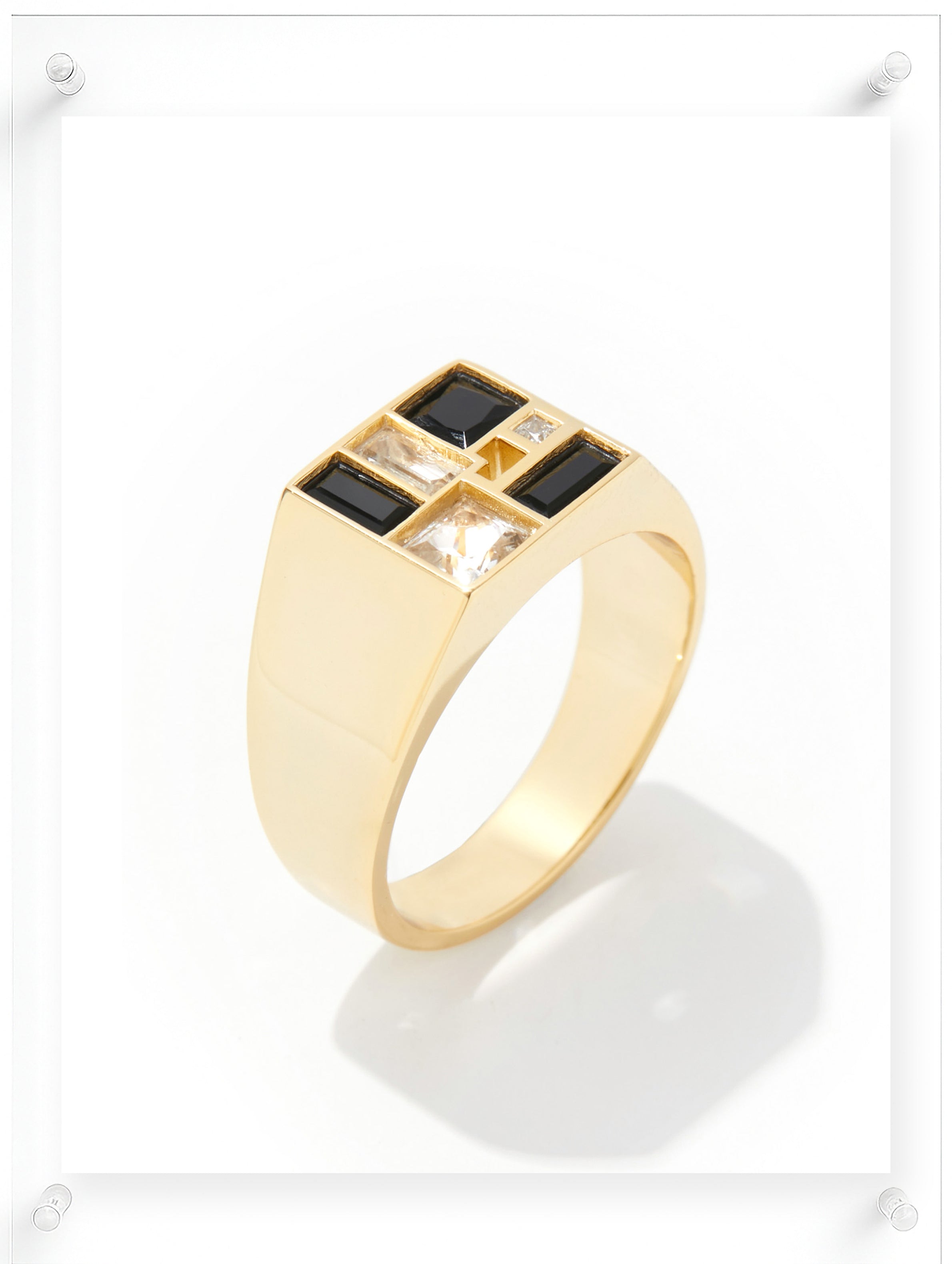 Men's Poetic Mind Black Onyx Ring - 14k Yellow Gold