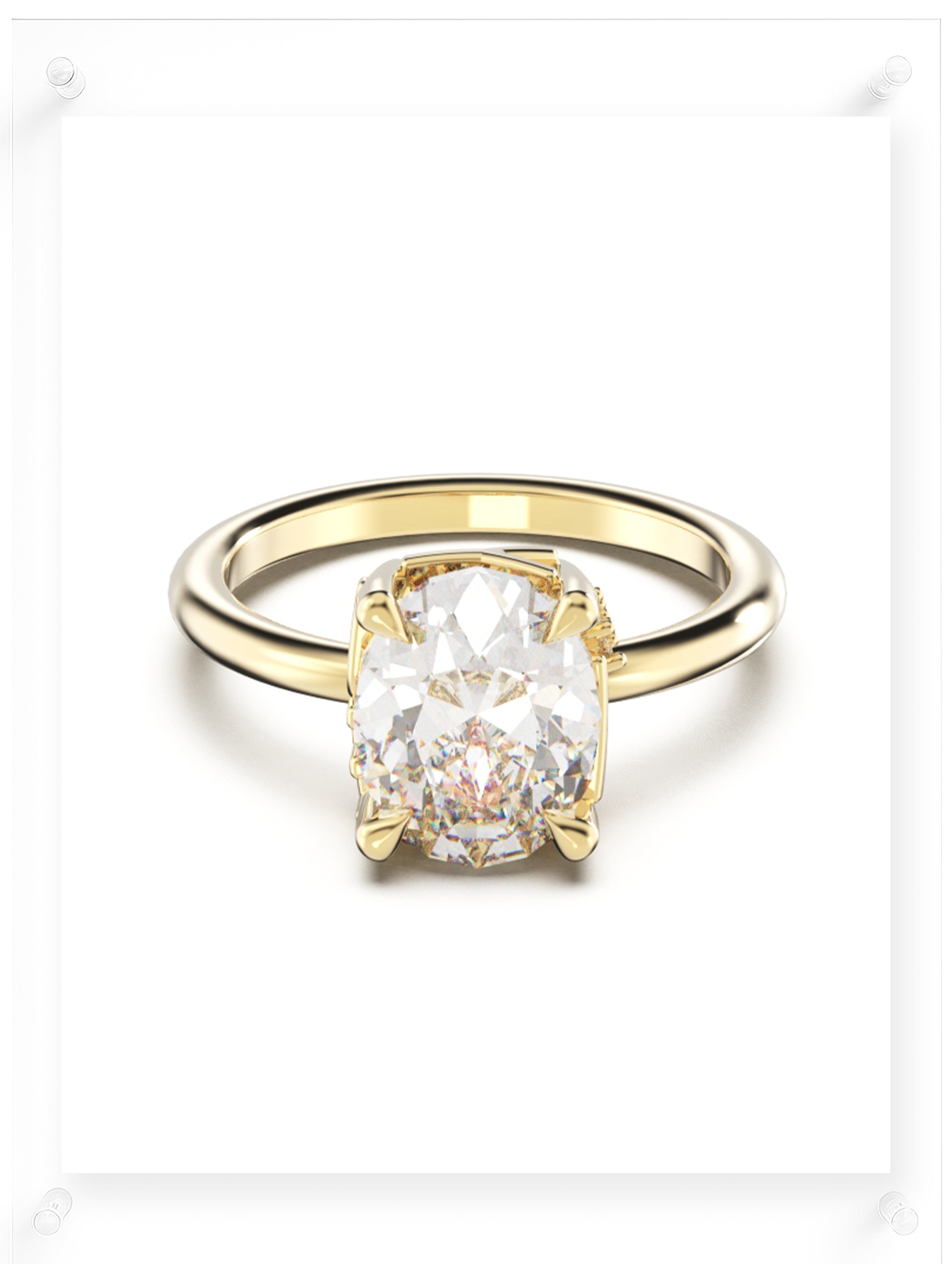 YNB Oval Diamond & Moissanite Ring