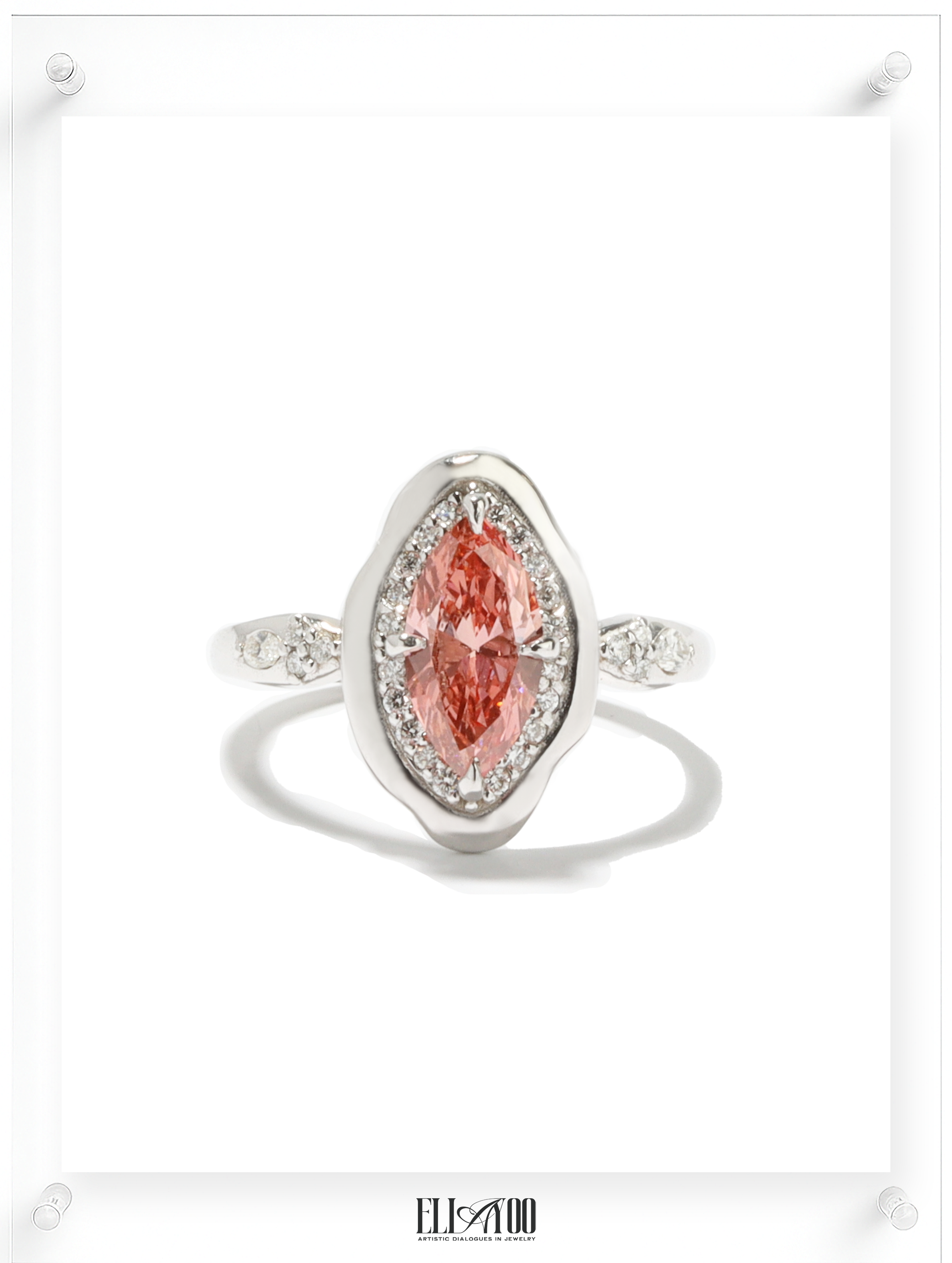 Nuage Rose Pink Diamond Ring