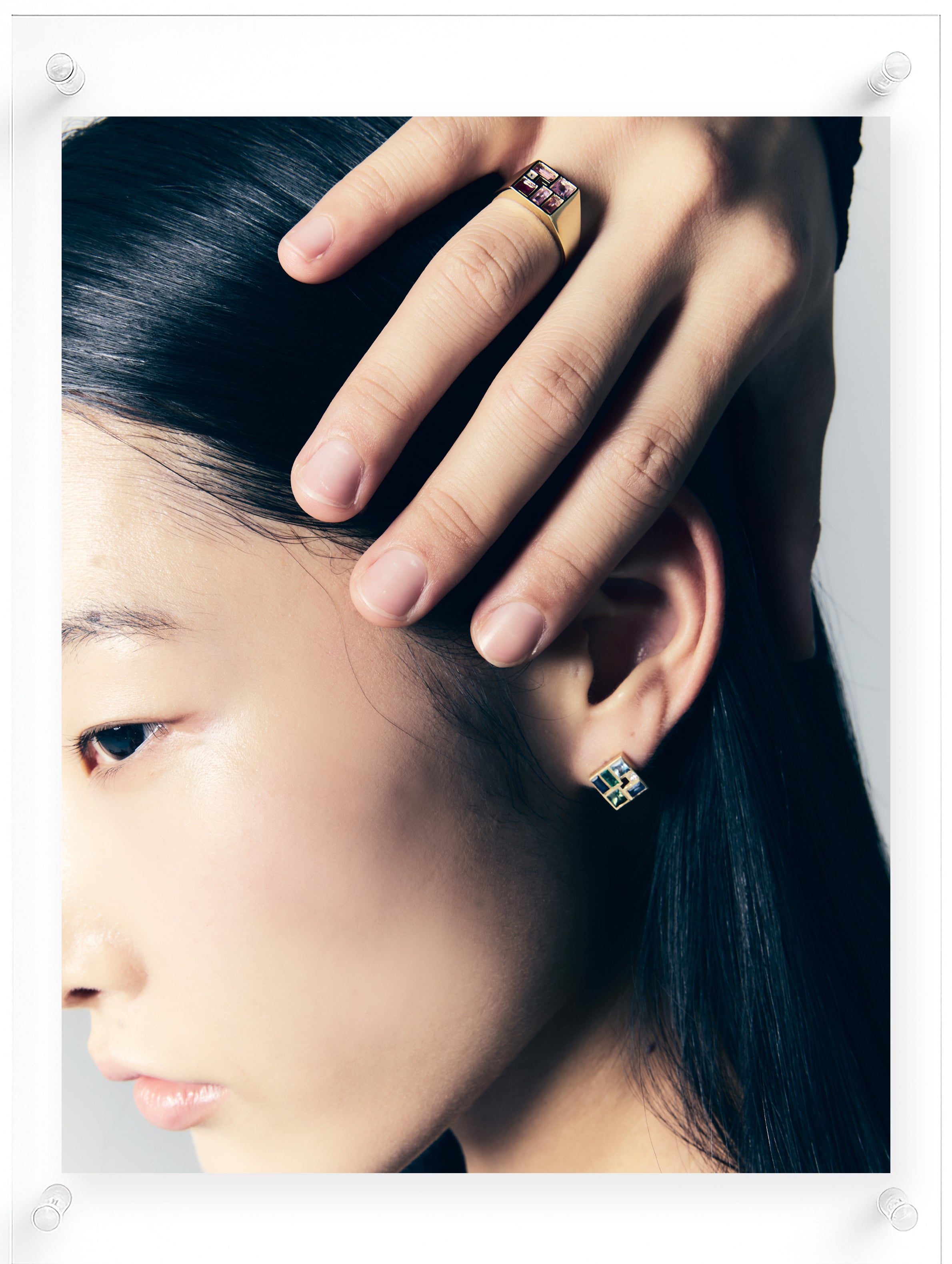 Poetic Mind Ruby Ring - 14k Plated Gold