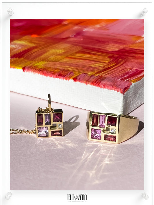 Poetic Mind Ruby Ring - 14k Yellow Gold