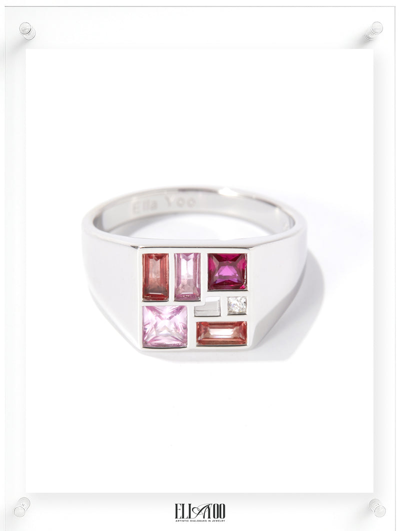 Poetic Mind Ruby Ring - Sterling Silver
