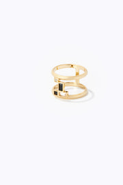 Gentle Mind Black Onyx Ring - 14k Yellow Gold