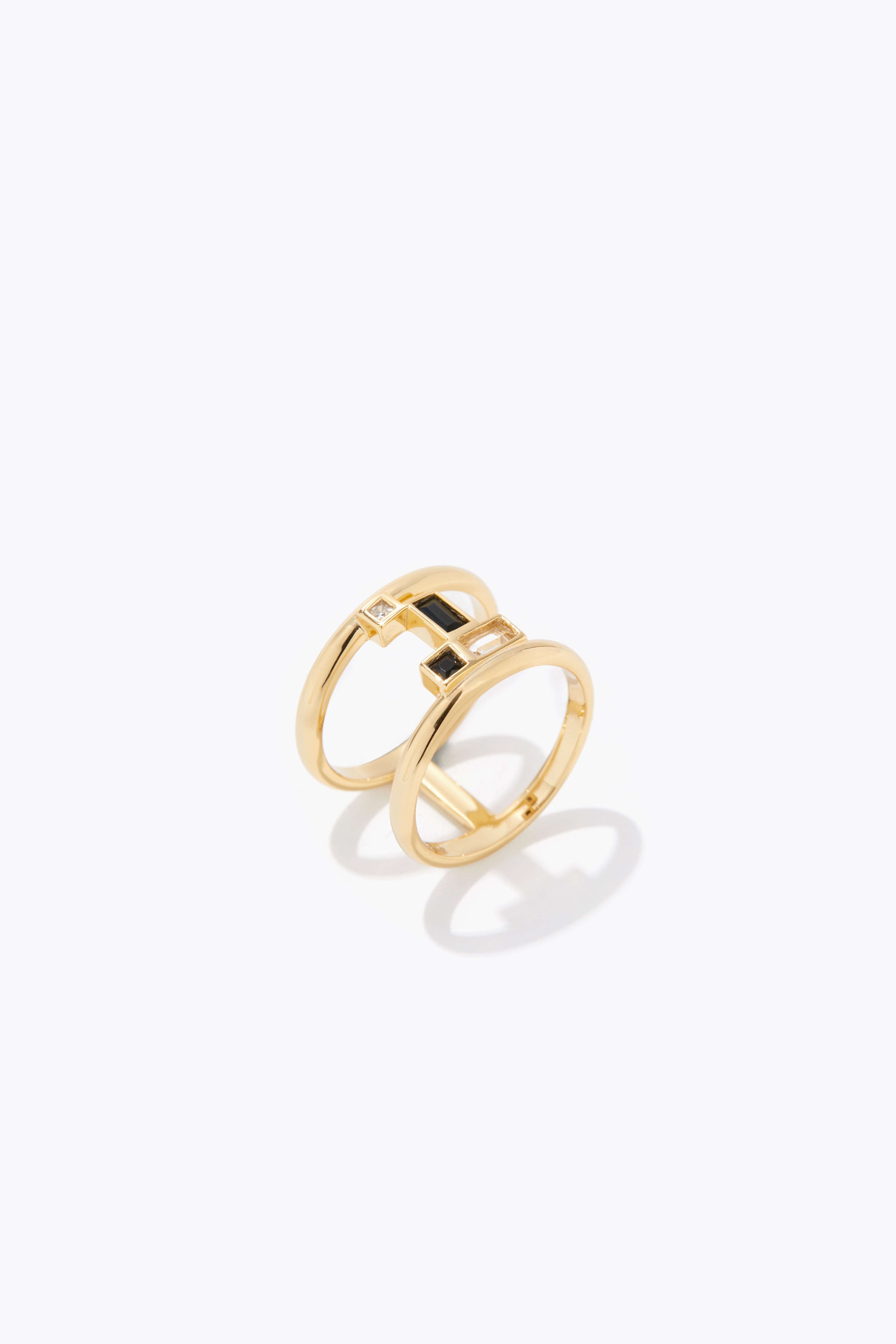 Gentle Mind Black Onyx Ring - 14k Yellow Gold