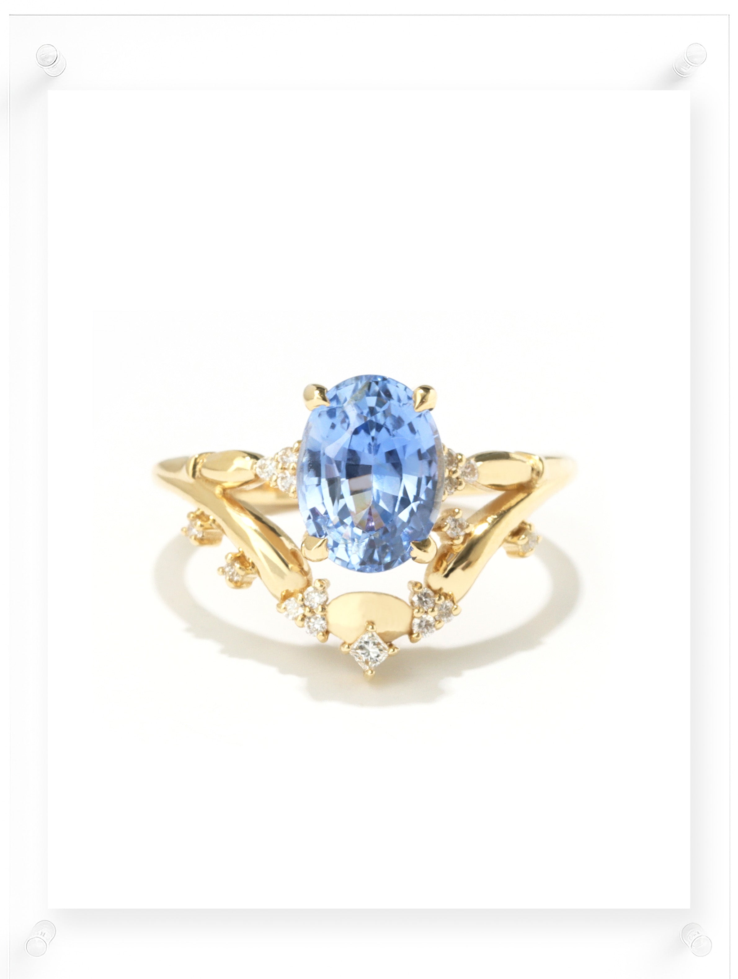 Golden Hill Blue Sapphire Ring