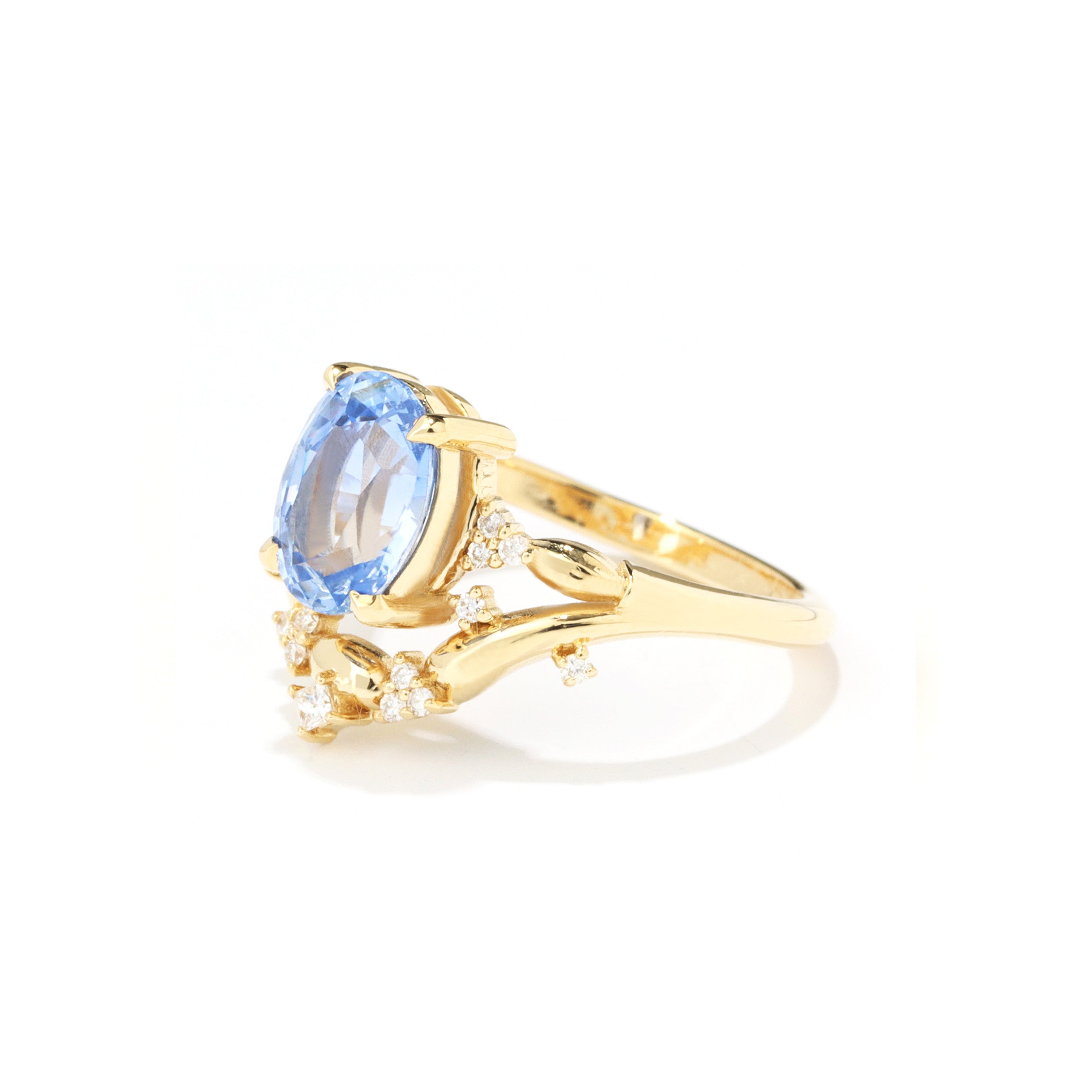 Golden Hill Blue Sapphire Ring