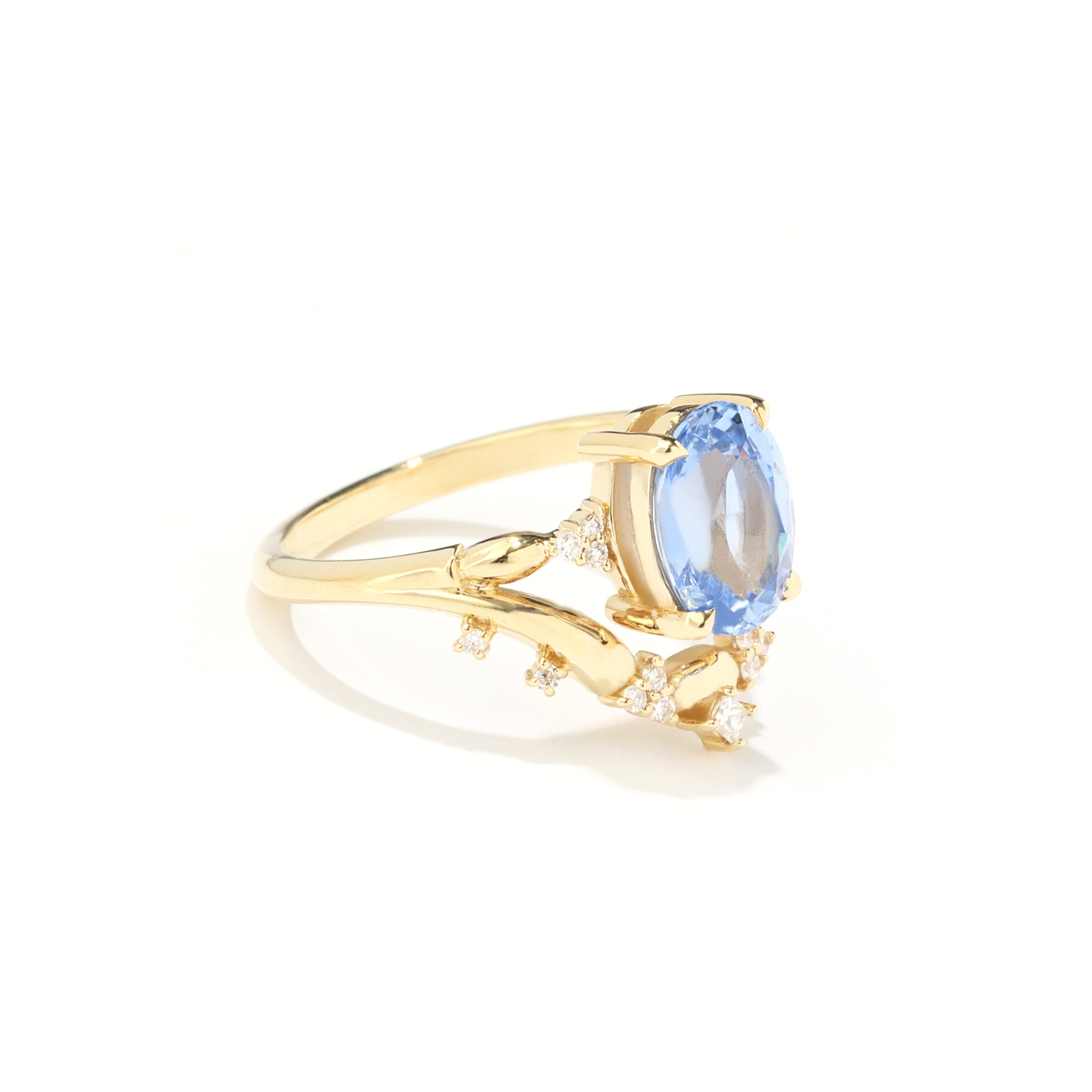 Golden Hill Blue Sapphire Ring