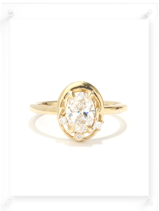 Linked Souls Diamond & Moissanite Ring