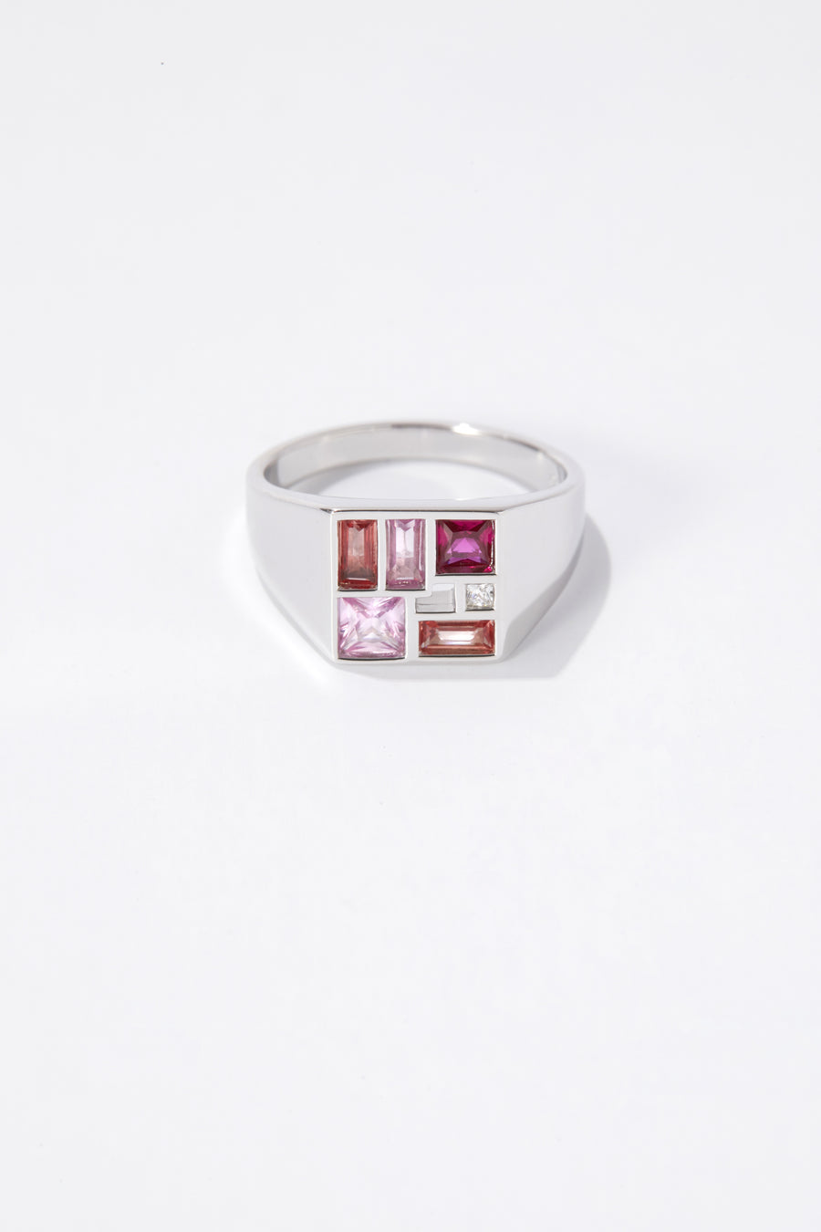 Poetic Mind Ruby Ring - 14k Platinum