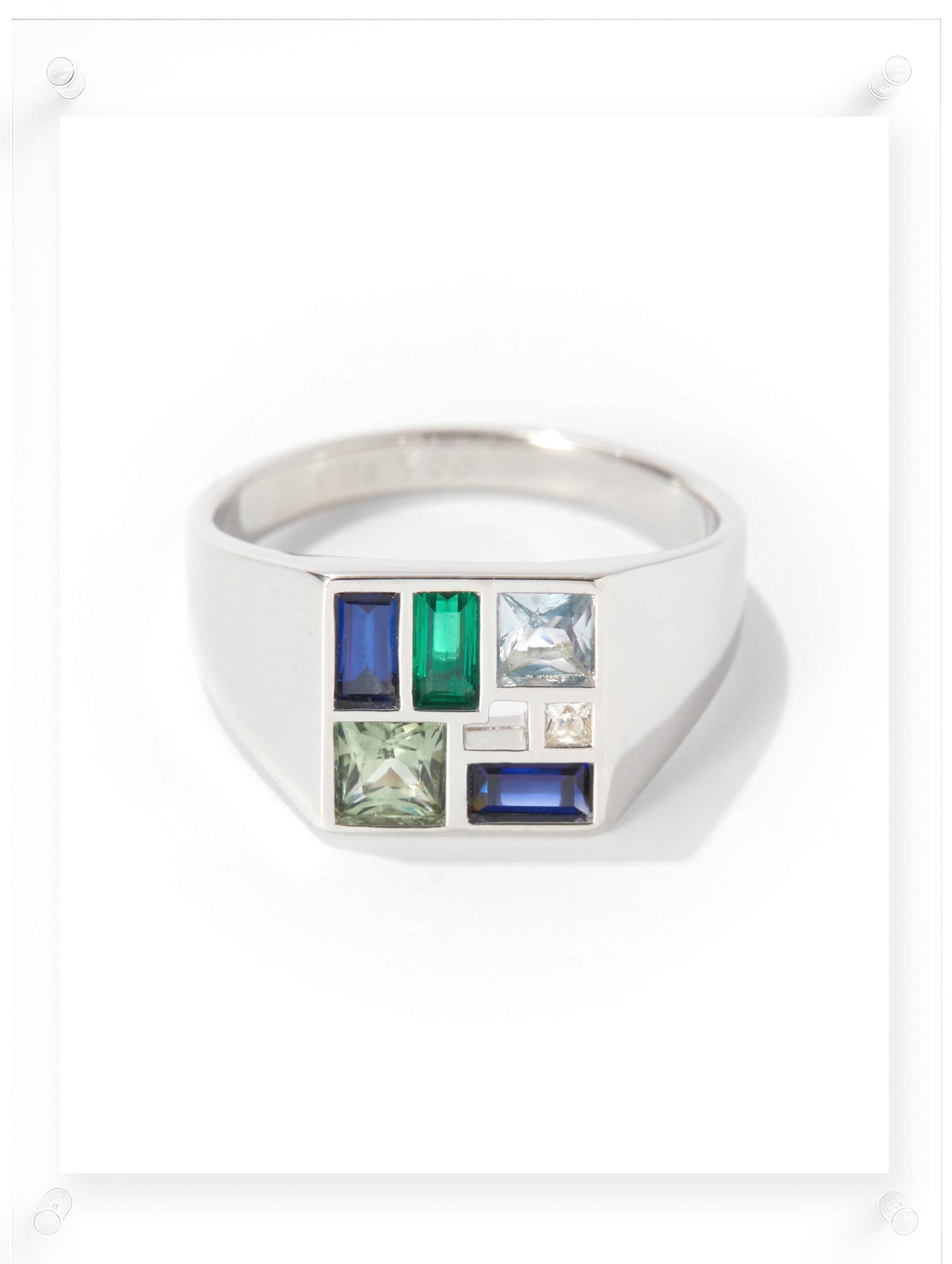 Poetic Mind Blue Sapphire Ring - Sterling Silver