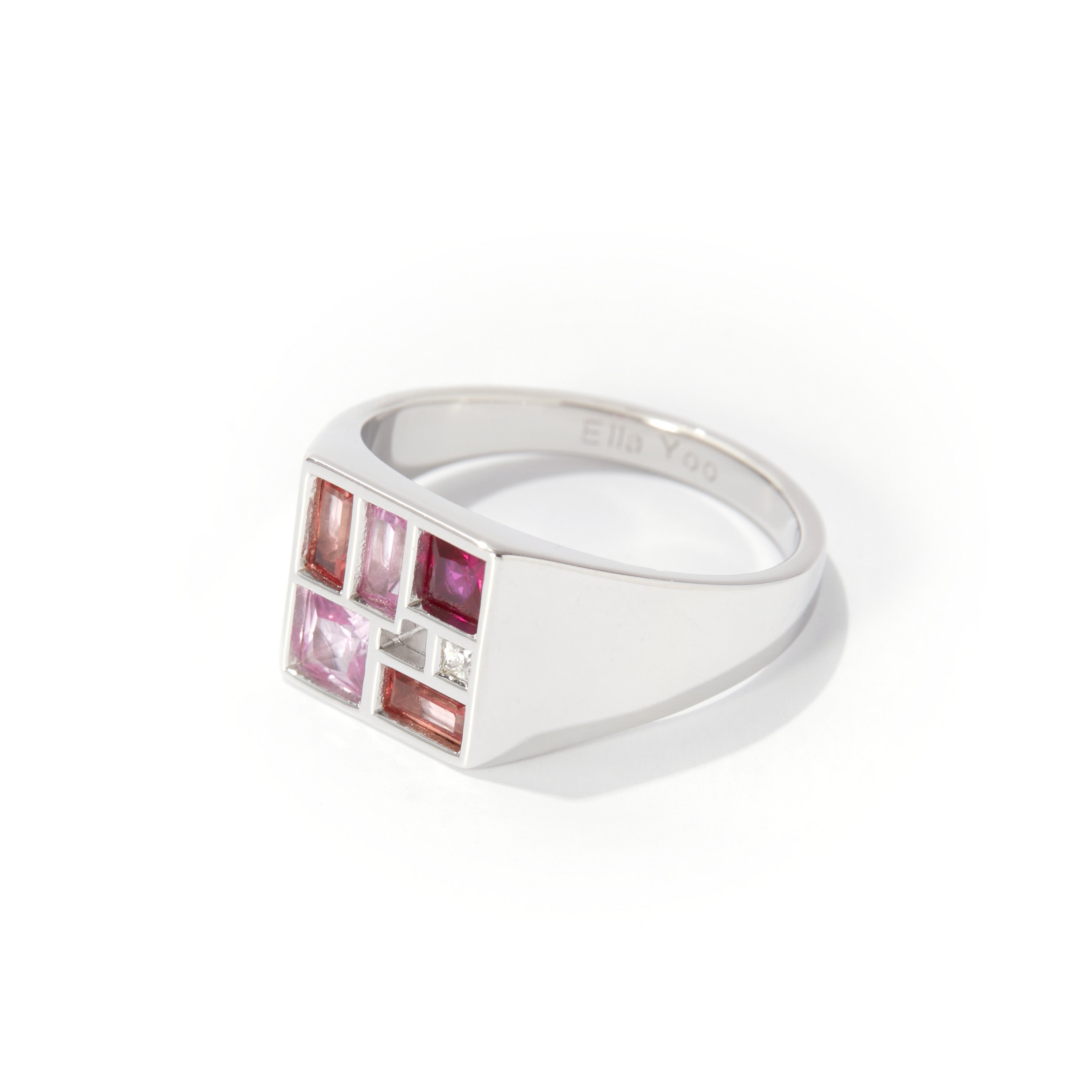 Poetic Mind Ruby Ring - 14k White Gold