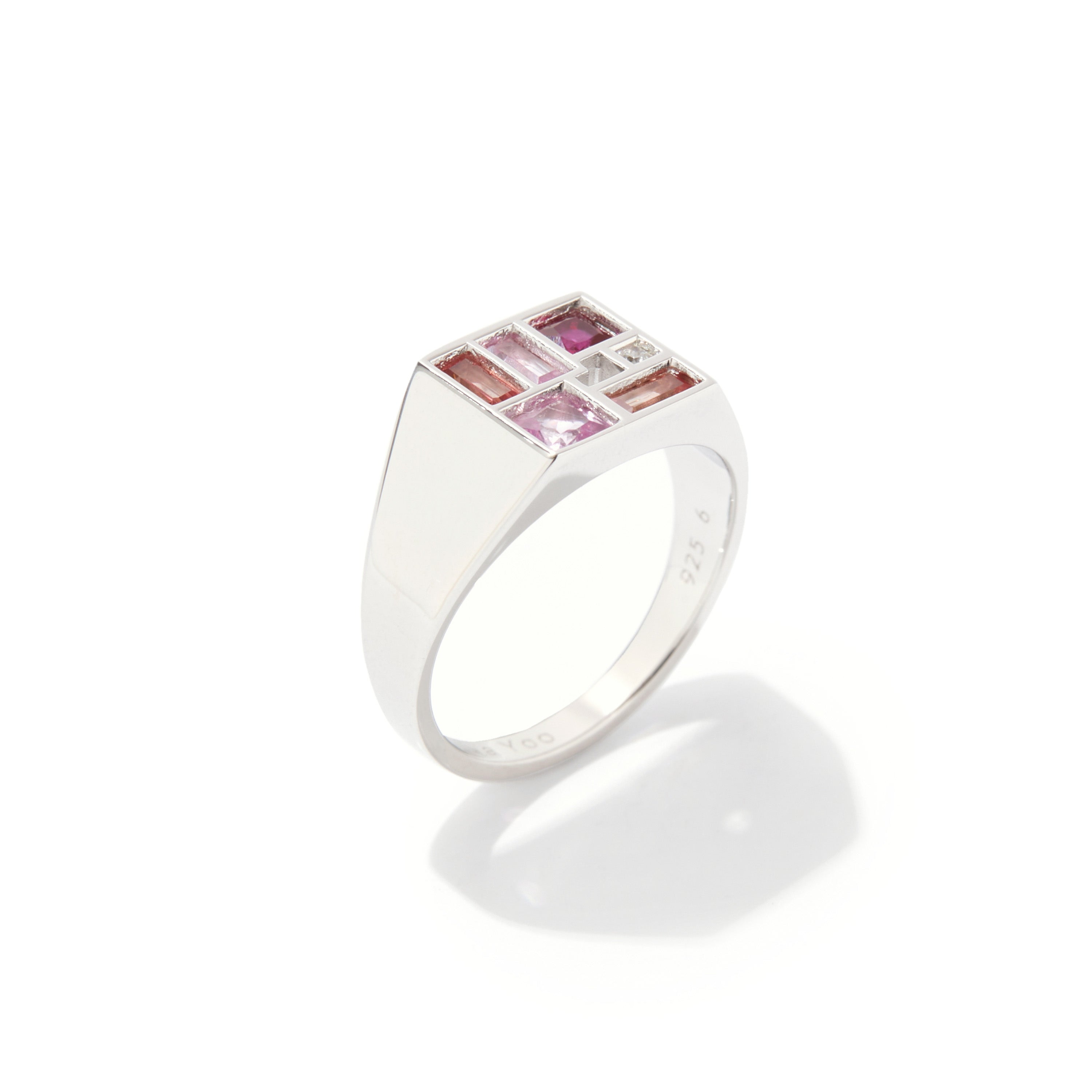 Poetic Mind Ruby Ring - 14k White Gold