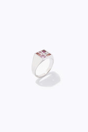 Poetic Mind Ruby Ring - 14k Platinum