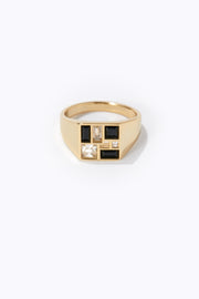 Poetic Mind Black Onyx Ring - 14k Yellow Gold