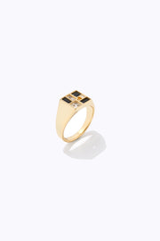 Poetic Mind Black Onyx Ring - 14k Yellow Gold