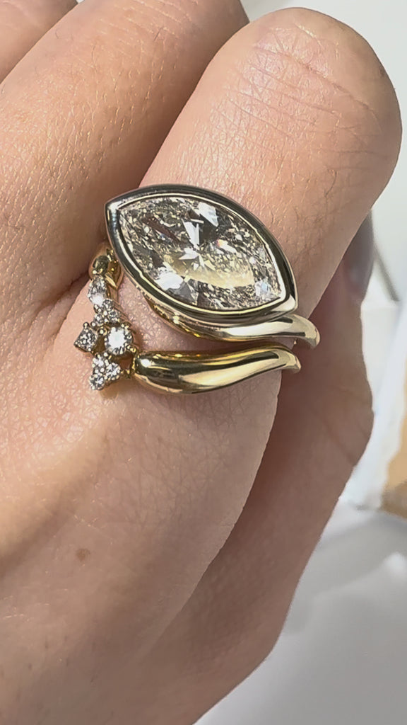 Meeting Point Marquise Diamond Ring