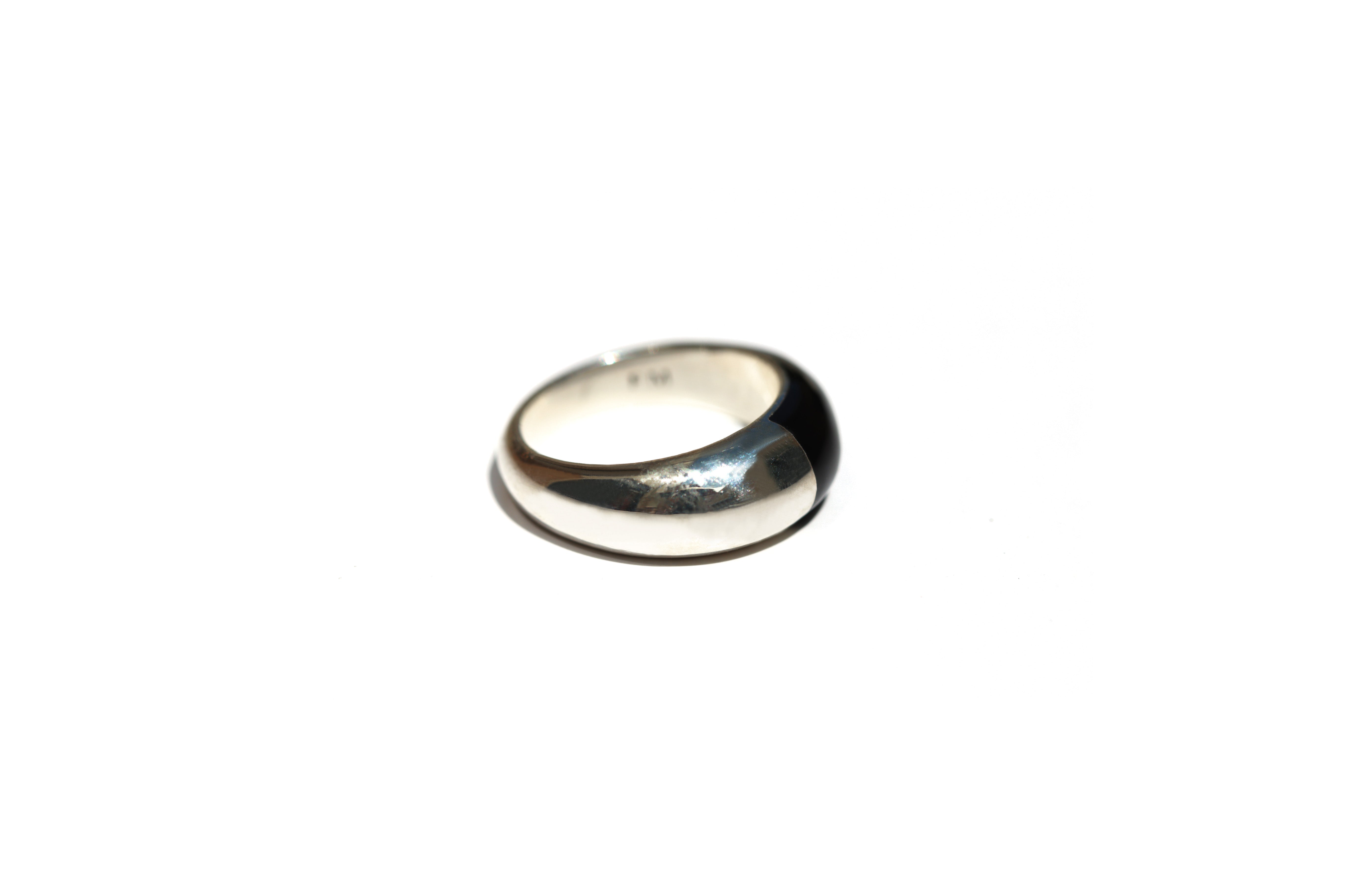 Black Acrylic Paint Ring